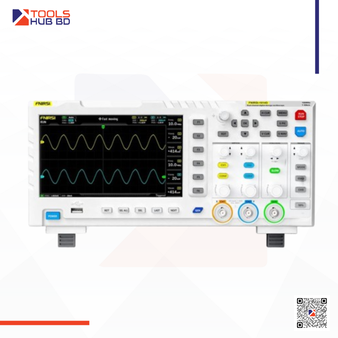 FNIRSI 1014D 2-IN-1 Dual Channel 100MHz 1GS/s Digital Oscilloscope Signal Generator