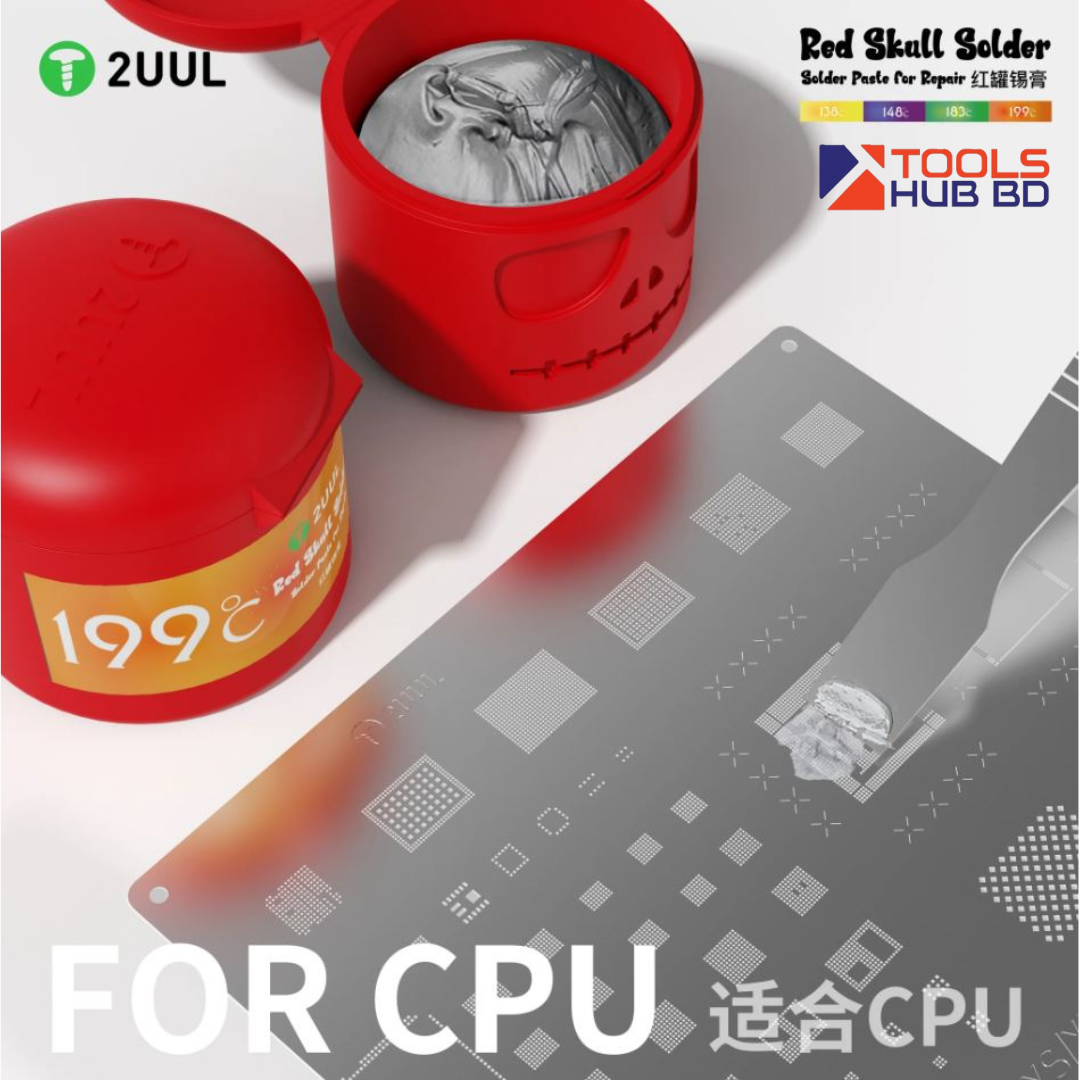 2UUL Red Skull Solder Paste for Repair 199℃ 50g